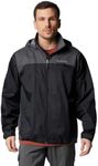 Columbia Men's Big Glennaker Lake and Tall Rain Jacket, Black/Grill, 2X