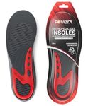 FOVERA Gel Insole for Shoes Men | Dual Gel Technology for All Day Comfort | Trimmable Sole for Walking, Running, Sports, Formal and Safety Shoes (Male, Pack of 1 Pair)