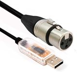 USB RS485 to DMX512 Interface Adapter LED DMX512 Computer PC Stage Lighting Control Cable Freestyler Download,3.2FT
