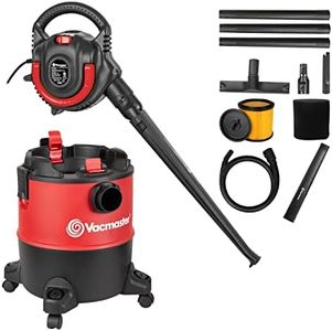 Vacmaster VBVB611PF 1101 6 Gallon 5 Peak HP Wet Dry Shop Vacuum 1-1/4 Inch Hose Powerful Suction with Detachable Blower