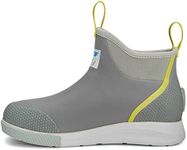 Xtratuf Women's Durable Waterproof Breathable Slip-Resistant 6 Inch Ankle Deck Boots Sport, Gray/Yellow, 8 UK
