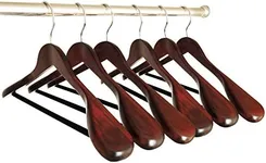 Set of 6 Luxury Wooden Hangers - Ex