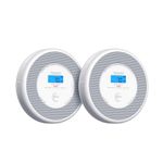 X-Sense Combination Smoke and Carbon Monoxide Alarm with English Voice Alerts, Smoke Alarm for Home with Replaceable Battery, XP0A-SR, 2-Pack