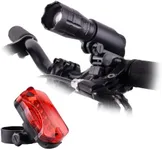 Team Obsidian: Bike Lights Set - Battery Powered - Super Bright Front and Back LED Lights for Your Bicycle - Easy to Mount Bike Headlight and Tail Light for Night Riding