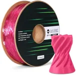 SainSmart TPU Filament 1.75mm, GT-3 Transparent Pink Flexible 3D Printer Filament for High-Speed Printing 500mm/s, High Flowability, 2.2 LBS (1KG) Spool, Dimensional Accuracy +/- 0.04mm