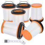 Anewise WV201 Filter Replacement for Shark Wandvac ION W1 S87 Cordless Handheld WV200 WV201 WV205 WV220 WV200C WV221 WV201BK Wand Stick Vacuum, 6 Pack Handheld Vacuum Filters, Part #XHFWV200