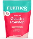 Further Food Gelatin | Grass-Fed, Pasture-Raised, Non-GMO | Unflavored, Excellent Source of Collagen | Pure Beef Gelatin Powder (Large 31.74oz)