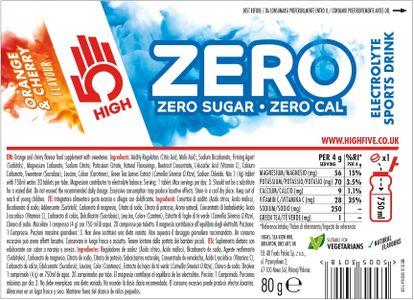 HIGH5 ZERO Electrolyte Tablets – Orange Cherry, Hydration Supplement