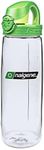 Nalgene On The Fly Water Bottle (Clear with Green Cap),20-Ounce