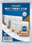 PROMORE Double Size Mattress Cover for Moving, Storage-2Pack-Mattress Bags for Moving and Transport, Mattress Protector Storage Bag - Strong, Reusable, Tearproof, Waterproof, Anti-dust