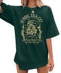 UNIQUEONE Acotar Velaris Shirt Women City of Starlight Oversized Graphic Tee Suriel Tea Bookish Tshirt Casual Print Top Green