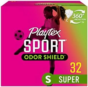 Playtex Sport Odor Shield Tampons, Super Absorbency, Unscented - 32ct