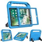 Surom Kids Case for New iPad 9.7 2018/2017 with Built-in Screen Protector, Light Weight Shock Proof Handle Stand Kids Case for iPad 9.7 2017/2018 iPad Air/iPad Air 2/iPad Pro 9.7 - Blue