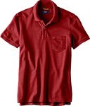 Celsius Men's Half Sleeve Classic Solid Pique Polo with Pocket (3011C_Fresh Melon_XL)