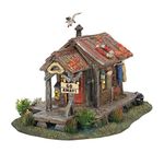 Department 56 Snow Village Halloween Haunted Swamp Shanty Lit Building, 6.1 Inch, Multicolor