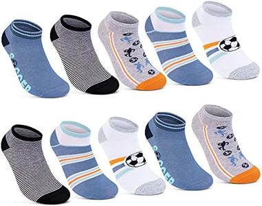 sockenkauf24 10 Paia Calzini Corti Bambini Ragazzo e Ragazza Cotone Calze Corto Bambino e Bambina 56568 (35-38)