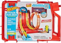Hot Wheels Toy Car Track Set, Track Builder Unlimited Playset Fuel Can Stunt Box, 14 Component Parts & 1:64 Scale Vehicle