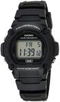 CASIO W219H-1A Unisex Black Digital Watch with Black Band