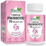 Cheroline Vaginal Probiotics for Women, 70 Billion CFU, 7 Strains with Prebiotic Blend, 13-in-1 Probiotic for PH Balance, Vaginal, Urinary & Immune Health, 60 Vegan Capsules (60 Count (Pack of 1))