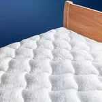 ViscoSoft Full Pillow Top Mattress Topper Pad - Overstuffed Fiberfill Premium Support - Quilted Temperature Smart Viscose from Bamboo - Deep Pockets for Secured Fit