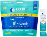 Liquid I.V Hydration Multiplier - 30 Individual Stick Packets in Resealable Pouch- Lemon Lime Flavor - 480 Grams