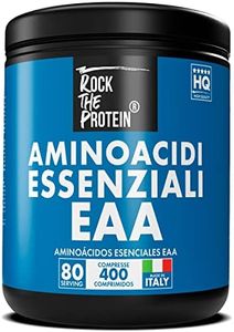 EAA Aminoacidi Essenziali 400 Compresse Rock The Protein® Matrice di 8 Amminoacidi Essenziali BCAA Pre Workout Post Workout Favoriscono La Crescita E Il Recupero Muscolare, Essential Amino acids Map