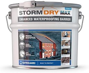 Stormdry MAX - Enhanced waterproofing, crack-bridging and anti-graffiti protection barrier for brick, masonry, concrete, stone, metal and painted surfaces