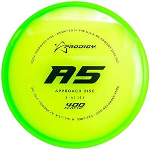 Prodigy Disc 400 A5 | Slightly Overstable Disc Golf Approach | Improve Your Approach Shots | Straight Flying Disc Golf Putter | Comfortable Backhand or Forehand | Great Beginner Disc | Colors may vary