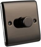 Caradok 1 Gang Dimmer Switch - Blac