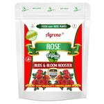 Agreno® Rose Buds and Bloom Booster, Essential Organic Powerful Fertilizer Granule for Overall Fast Growth and Heavy Flowering of Rose Plants. (1 kg)