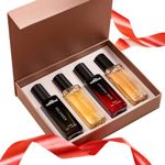 mCaffeine The Addiction Collection Perfume Gift Set for Men & Women | Premium Fragrances - 20ml x 4 | Gift Set For Special Occasions | Gifts for Sister | Long Lasting Perfume Set for Men and Women | Birthday, Diwali, Bhaidooj, Karwachauth, Karva chaut, Anniversary, Wife Gifts