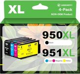 USEHOTI 950XL 951XL Compatible for HP 950 951 Ink Cartridges Combo Pack Work with HP OfficeJet Pro 8600 8610 8620 8100 8630 8660 8640 8615 8625 251DW 276DW (Black Cyan Magenta Yellow, 4 XL Pack)