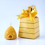 Beehive Beeswax Candle Bee Gifts - Our Pure Beeswax comes from bees That have organically fed on forest, wildflower & gorse blossom. Sourced from only The most natural hives