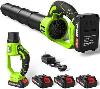 VASG Leaf Blower Cordless, 3 x 21V Batteries & Fast Charger Set, Variable Speed Mode, Lightweight Handheld Electric Leaf Blower for Lawn Care, Yard, Garden, Patio & Outdoor Cleanup