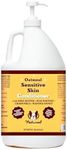 Natural Dog Company Sensitive Skin Dog Conditioner – Oatmeal Moisturizing for Sensitive & Itchy Skin, Detangling Grooming Formula for Long Haired Dogs, with Manuka Honey & Chamimile, 128 oz