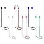 6pcs Magnetic Anti-Lost Straps Accessories Compatible with AirPods Pro/3/2/1, Colorful Sport Earbuds String Soft Running Tether Lanyard Silicone Wire Cable Connector, Neck Rope for Wireless Earphone