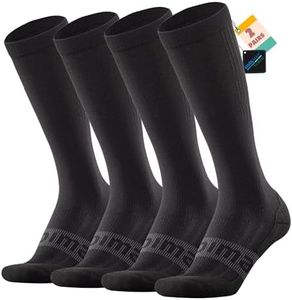BRISIRA Coolmax Cooling Knee High Compression Socks Women 2 Pairs Circulation Bamboo Viscose Travel Nurse Flight Running
