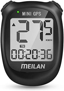 MEILAN M3 Mini GPS Bike Computer, Wireless Cycling Computer Bike Odometer Bicycle Speedometer and Odometer Waterproof Bicycle Computer with LCD Backlight & Multi-Functions for Road Bike MTB