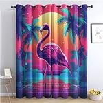 SZLYZM Flamingo Curtains for Bedroo
