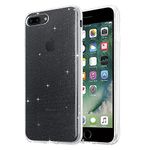 Plus Liquid Crystal Glitter TPU Back Cover for iPhone 7+ (iPhone 7Plus) / iPhone 8+ (iPhone 8Plus) - Crystal Quartz