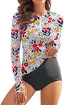 WOWENY Women Rash guard Long Sleeve