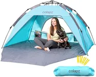 Colapz Beach Tent Pop Up Shade. Luxury Beach Shade SPF50+ Baby Beach Tent. Easy to Use Pop Up Beach Tent. Portable & Lightweight Beach Cabana. Wind & Sun Shelter - Beach Tent for Babies and Toddlers