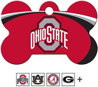 GoTags State Buckeyes NCAA Personalized Engraved Sports Team Dog Tags, Bone Shape Pet ID Tags