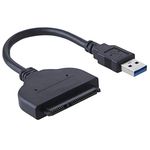 USB 3 to SATA Adapter - For 2.5" SSD/HDD - USB 3.0 to SATA III Cable - Comptible with Samsung, Toshiba, Seagate, WD, Western Union, Crucial, SanDisk, Kingston, Hitachi and more