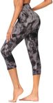 GAYHAY High Waisted Capri Leggings for Women - Soft Slim Yoga Pants for Running Cycling Workout