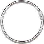 Acco Metal Book Rings, 1-1/2in Diameter, 100 Rings Per Box (ACC72204)