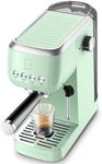 CASABREWS 3700 Essential Espresso Machine 20 Bar, Compact Coffee Maker with Steam Frother for Cappuccino, Latte, 43.9oz Water Tank, Pastel Green