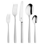 ZWILLING Roseland Cutlery Set, 60 Pieces, for 12 People, 18/10 Stainless Steel Blade Steel, Matte, Silver, Plastic-Free Packaging