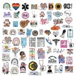 Nurse Stickers for Water Bottles and Laptop, Nursing Stickers for Nurse Students, Nurses, and Healthcare Workers, Waterproof, Reusable, No Residue Vinyl Decal Perfect Nurse Gift (108 Designs)