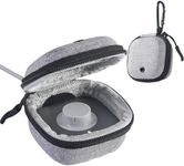 Babeezy Protective Case for Oura Ring Gen 4 – EVA Hard Shell Travel Pouch for Ring, Charger & Cable – Shockproof, Compact & Lightweight with Carabiner Gray